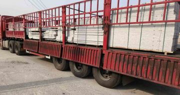 桂林 白麻荔枝面外墙干挂，工厂装车日常