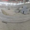 桂林 芝麻白异形坐凳，自然面光面弧形加工