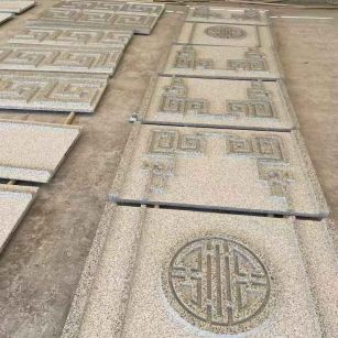 桂林 白麻花岗岩外墙立面雕刻板