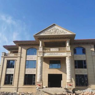 桂林 黄金麻花岗岩别墅外墙干挂