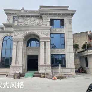 桂林 白麻花岗岩别墅外墙干挂