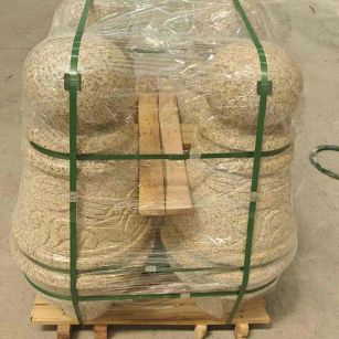 桂林 黄金麻异形定制雕花——棒棒糖挡车柱