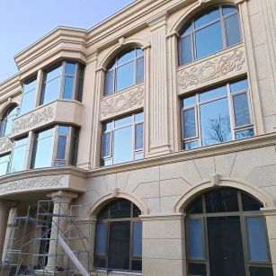 桂林 黄金麻花岗岩别墅外墙干挂