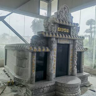 桂林 芝麻白墓碑效果展示图