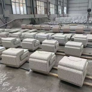 桂林 白麻花岗岩异形加工-石凳，坐凳