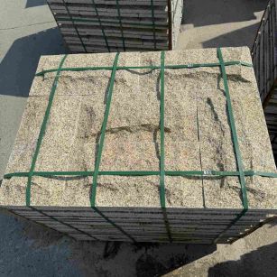 桂林 黄金麻花岗岩石材自然面蘑菇石成品