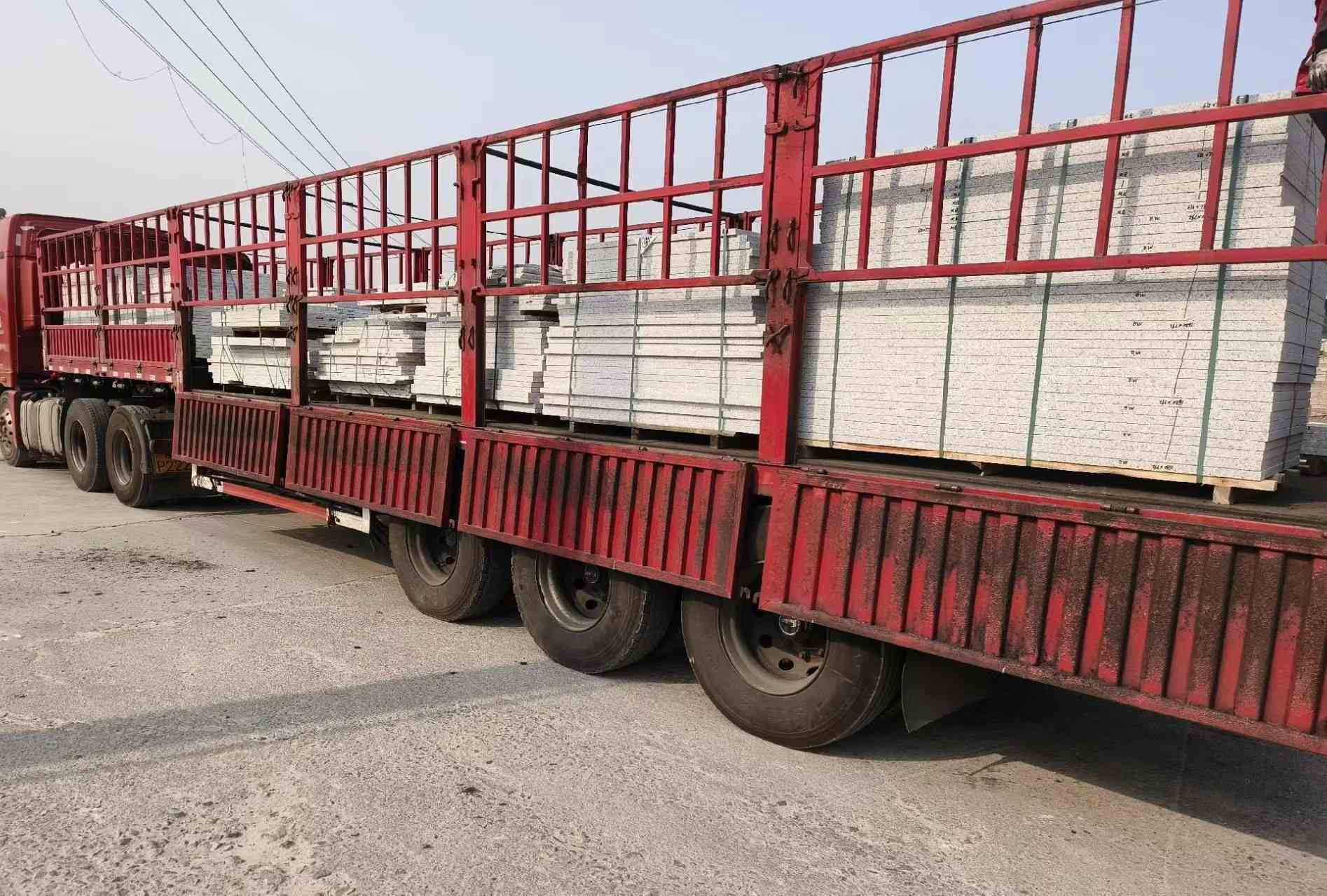 桂林 白麻荔枝面外墙干挂，工厂装车日常