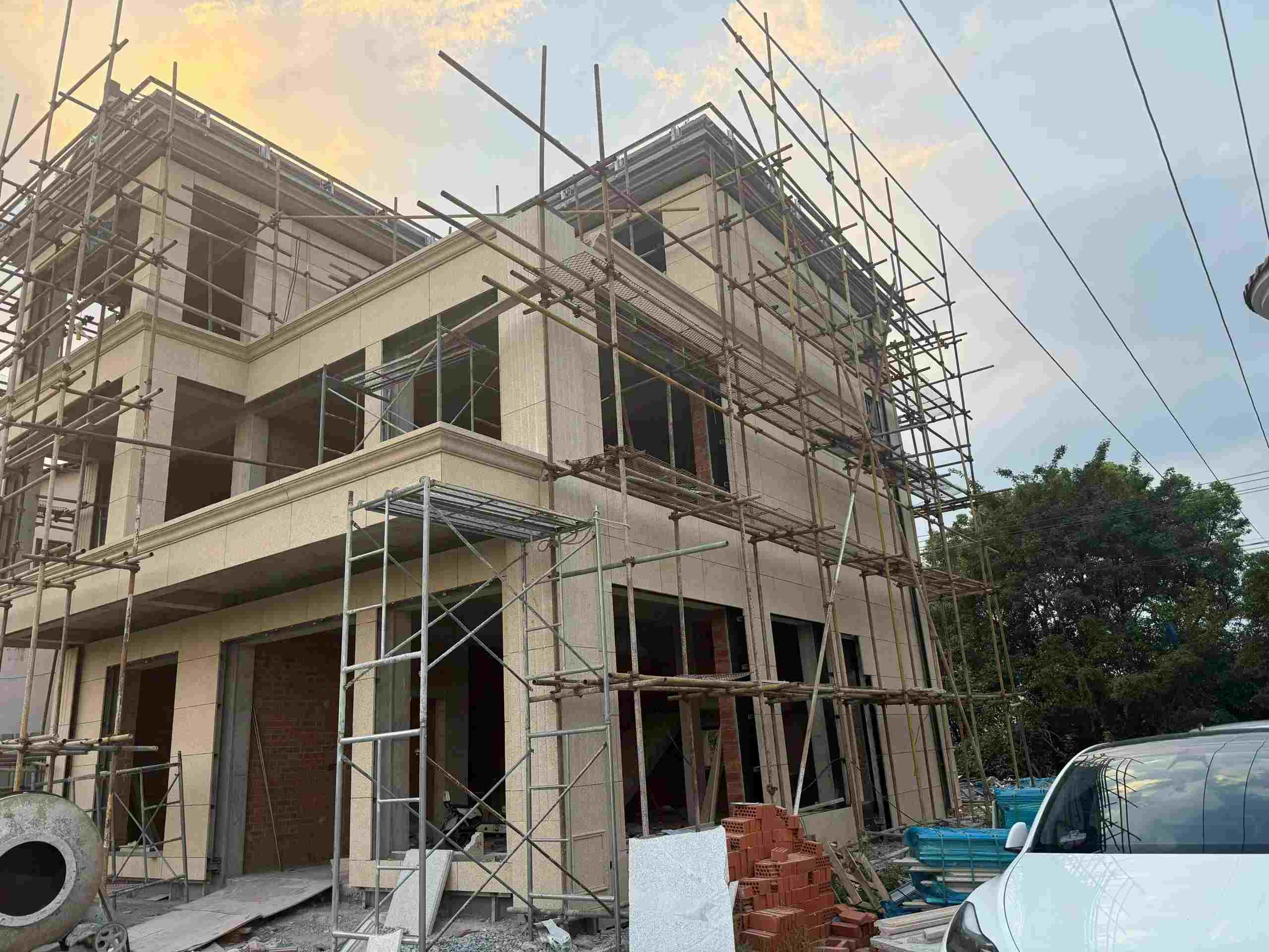 桂林 黄金麻荔枝面花岗岩外墙干挂