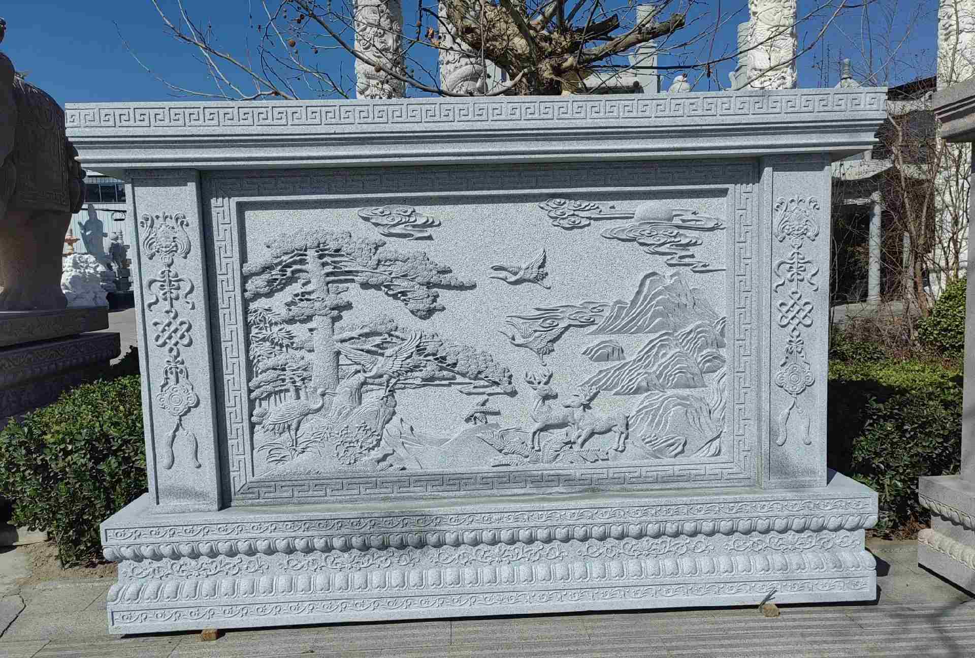 桂林 芝麻白大型照壁，屏风，影壁