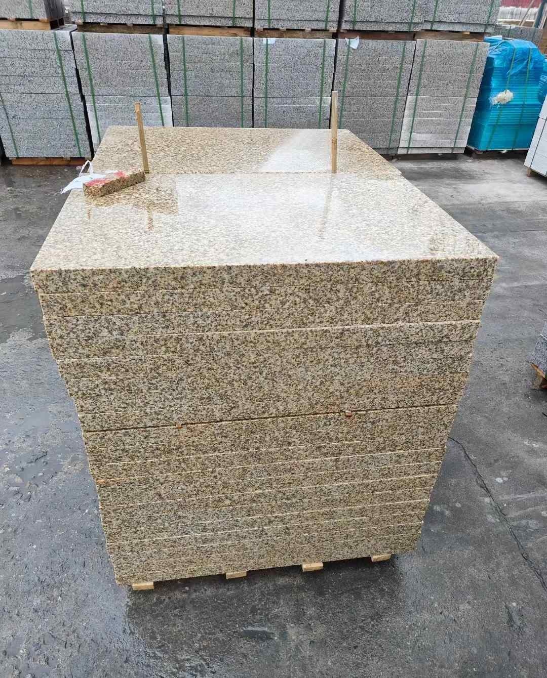 桂林 湖北黄金麻花岗岩石材荔枝面外墙石材