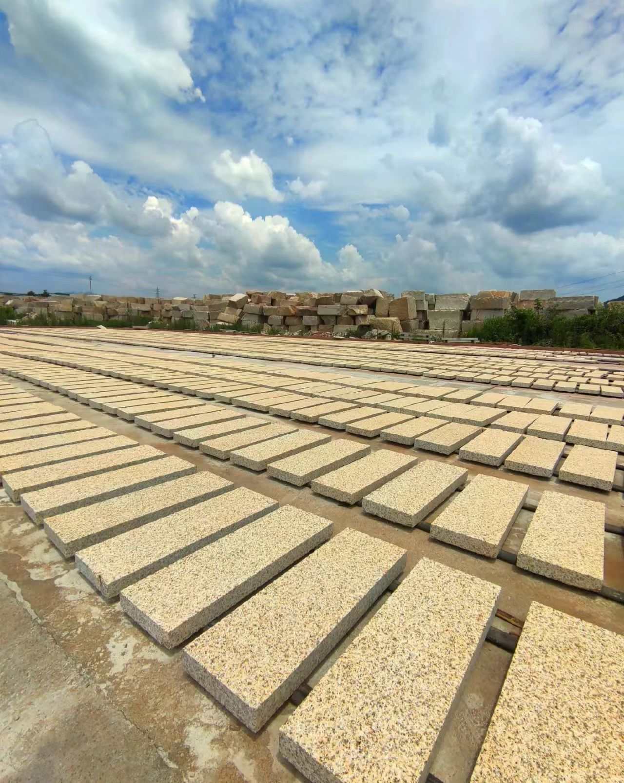 桂林 黄金麻花岗岩荔枝面地铺石防护中