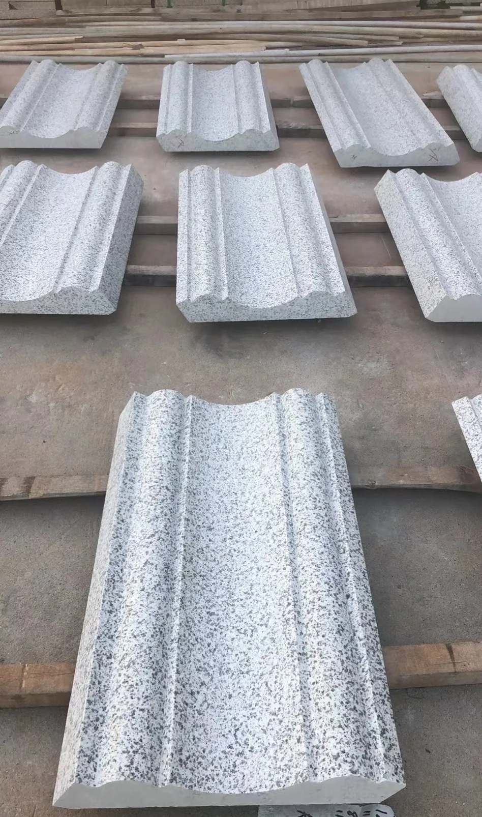 桂林 白麻花岗岩光面别墅线条