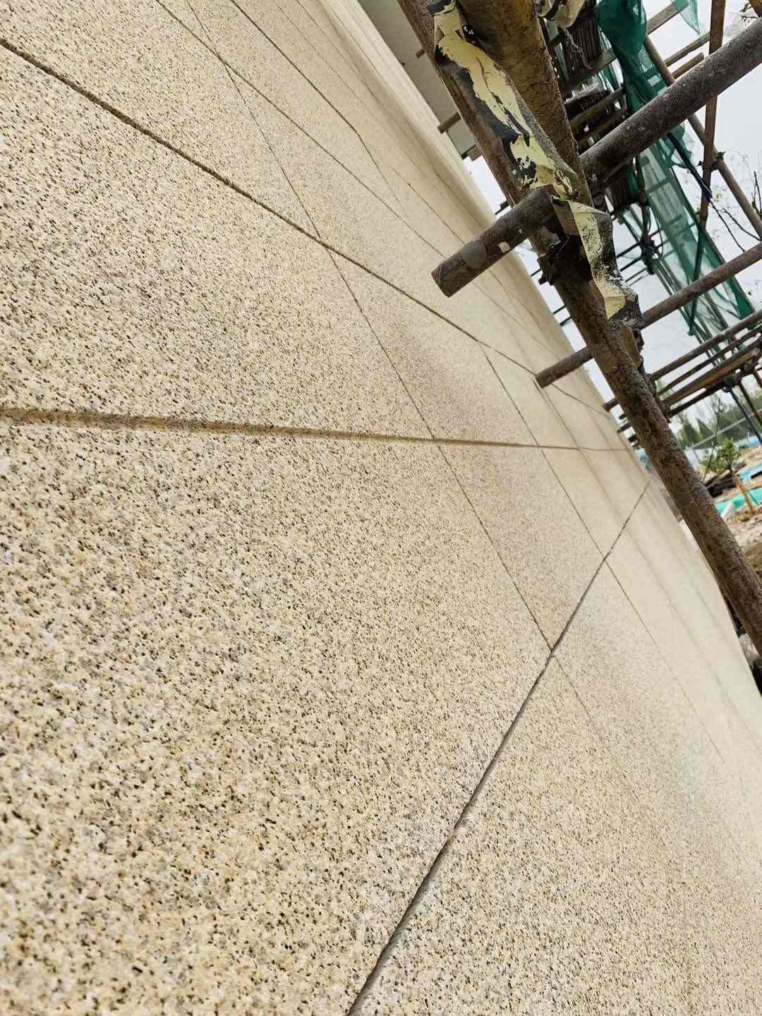 桂林 黄金麻花岗岩荔枝面外墙干挂石材效果示例